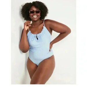 Old Navy Women's Gathered Keyhole One-Piece Swimsuit  NWT (L)